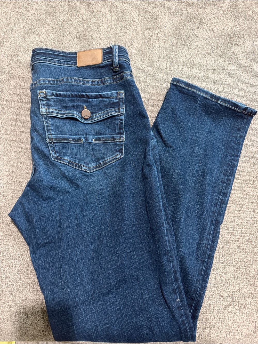BKE Women's Straight Leg Jeans in Dark Blue